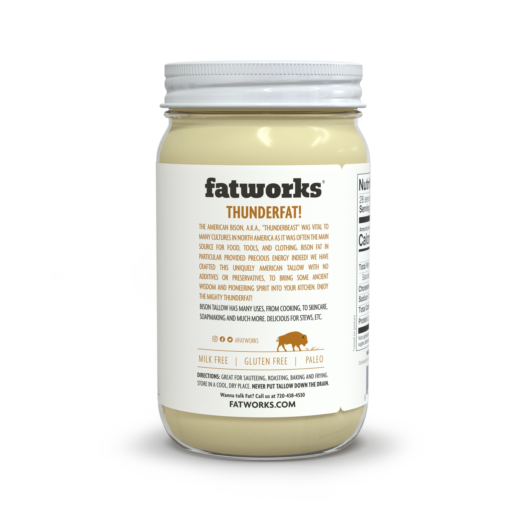 Bison Tallow Cooking Oil