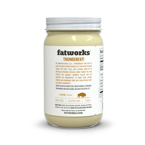 Bison Tallow Cooking Oil