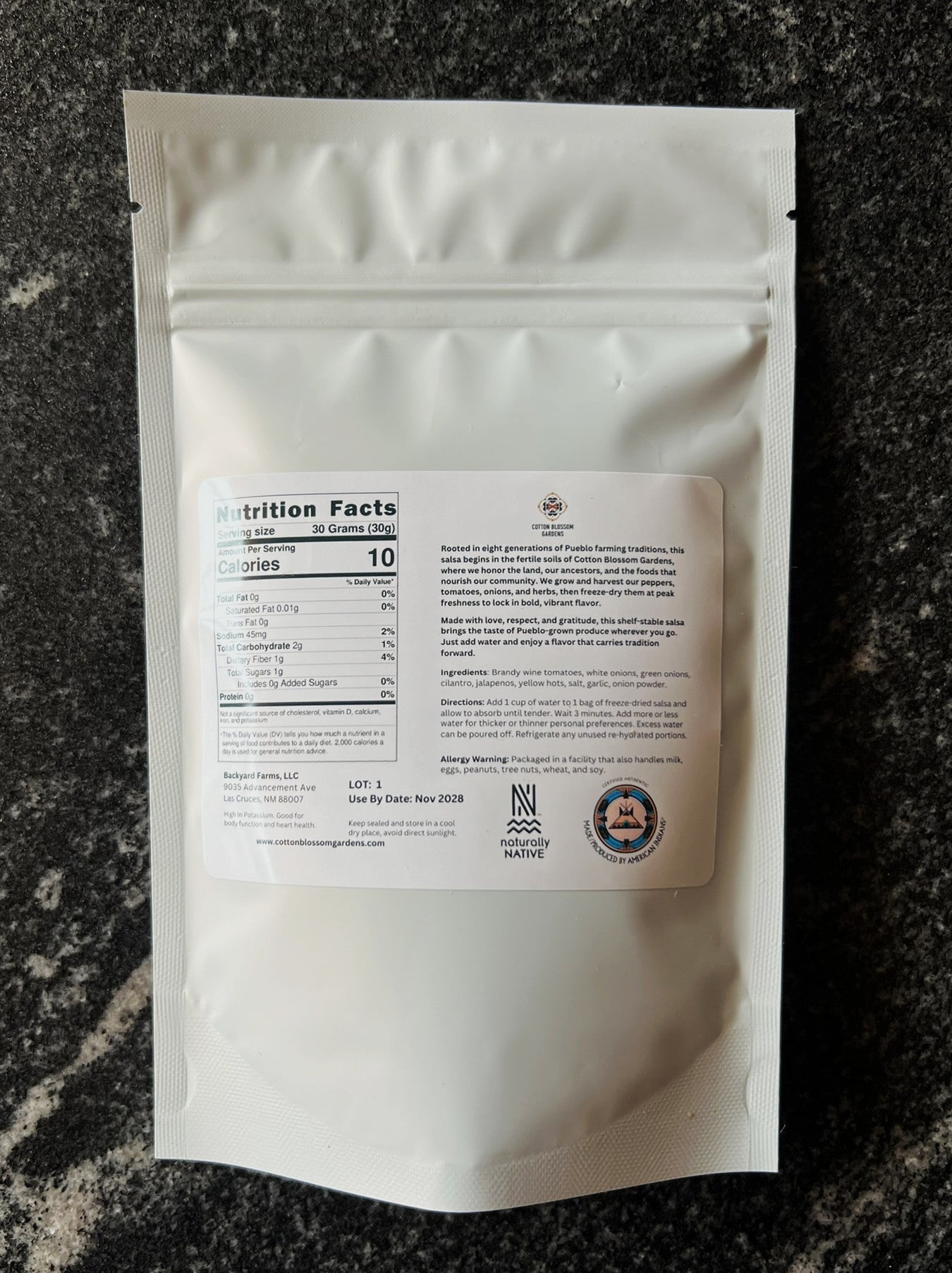 Freeze Dried Salsa HOT