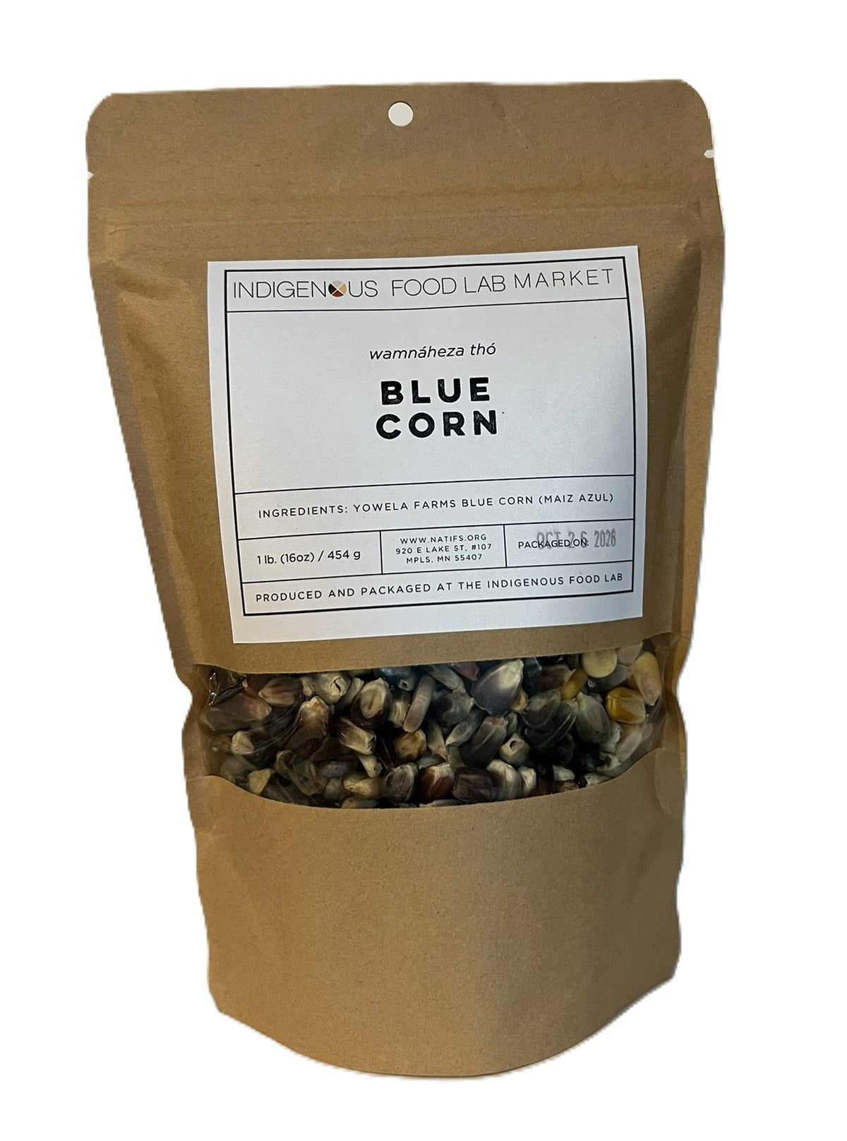 Blue Yowela Farms Dried Heirloom Corn